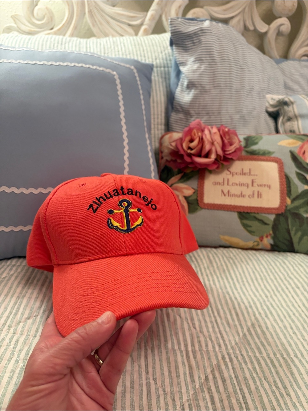 Hot Salmon Anchor Zihuatanejo,Mexico Baseball cap
